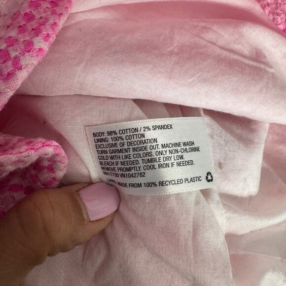 Lilly Pulitzer for Target Pink Lace Textured Trim Dress Sz 2‎ Cotton Blend - Picture 11 of 11